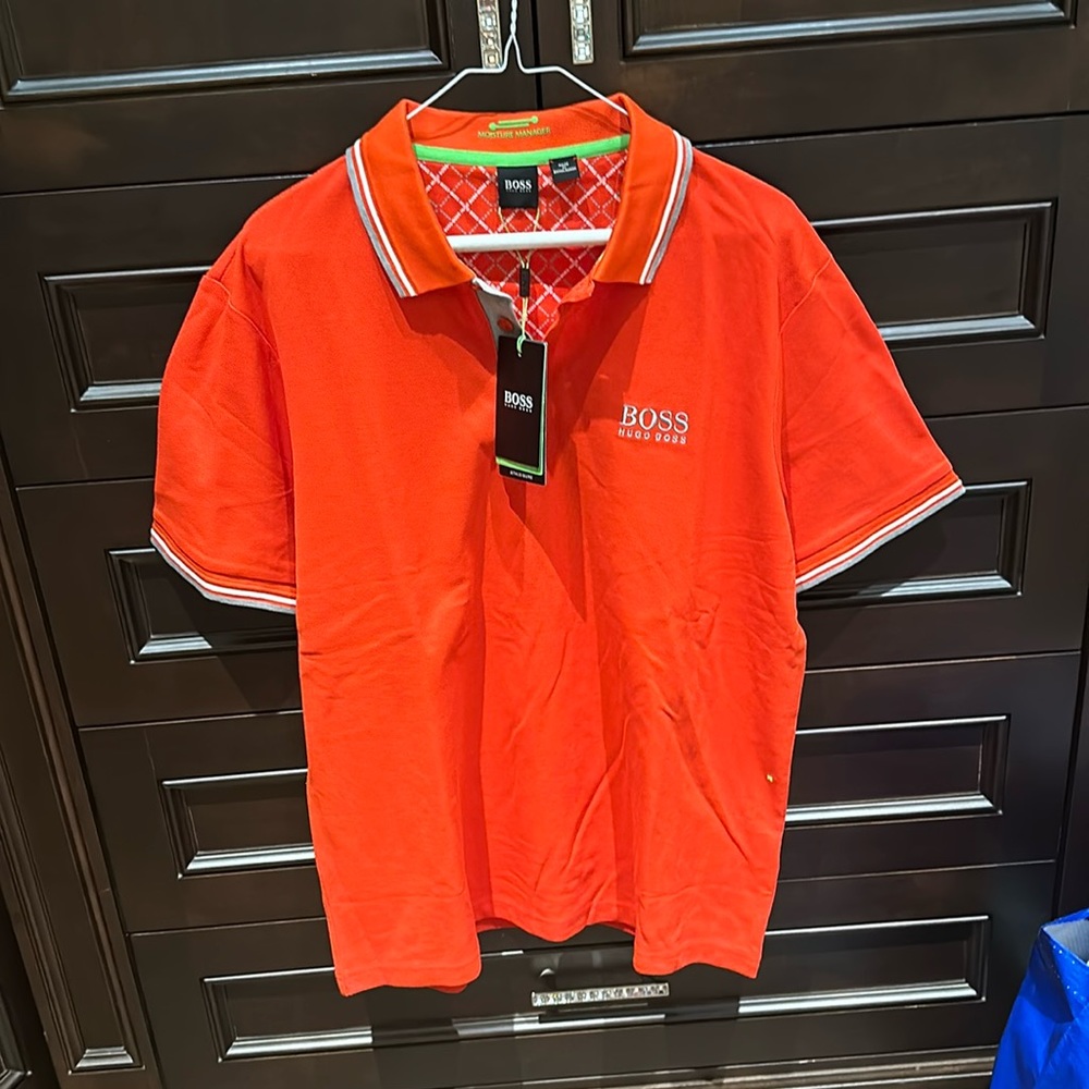 Hugo Boss Orange Golf Shirt